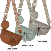 Bauchtasche  Umhängetasche Crossbody-Bag Hüfttasche Kunstleder Italy-Design