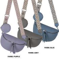 Bauchtasche  Umhängetasche Crossbody-Bag Hüfttasche Kunstleder Italy-Design