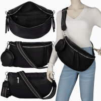 Bauchtasche  Umhängetasche Crossbody-Bag Hüfttasche Kunstleder Italy-Design