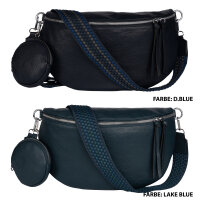 Bauchtasche  Umhängetasche Crossbody-Bag Hüfttasche Kunstleder Italy-Design