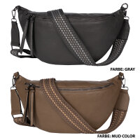Bauchtasche  Umhängetasche Crossbody-Bag Hüfttasche Kunstleder Italy-Design