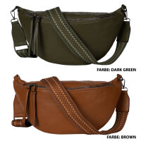 Bauchtasche  Umhängetasche Crossbody-Bag Hüfttasche Kunstleder Italy-Design
