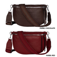 Bauchtasche  Umhängetasche Crossbody-Bag Hüfttasche Kunstleder Italy-Design