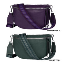 Bauchtasche  Umhängetasche Crossbody-Bag Hüfttasche Kunstleder Italy-Design