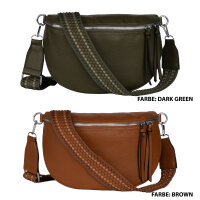 Bauchtasche  Umhängetasche Crossbody-Bag Hüfttasche Kunstleder Italy-Design