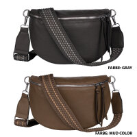 Bauchtasche  Umhängetasche Crossbody-Bag Hüfttasche Kunstleder Italy-Design