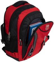 Rucksack Damen Herren Sport Schulrucksack Freizeit Reise Wandern Arbeit Backpack Rot