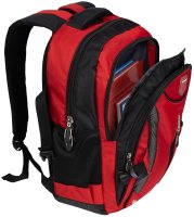 Rucksack Damen Herren Sport Schulrucksack Freizeit Reise Wandern Arbeit Backpack Rot