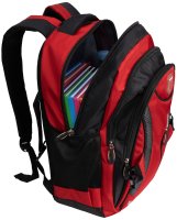 Rucksack Damen Herren Sport Schulrucksack Freizeit Reise Wandern Arbeit Backpack Rot