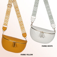 Bauchtasche Umhängetasche Crossbody-Bag Hüfttasche Kunstleder Italy-Design