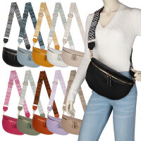 Bauchtasche Umhängetasche Crossbody-Bag Hüfttasche Kunstleder Italy-Design