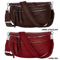 Bauchtasche  Umhängetasche Crossbody-Bag Hüfttasche Kunstleder Italy-Design