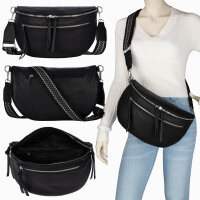 Bauchtasche  Umhängetasche Crossbody-Bag Hüfttasche Kunstleder Italy-Design