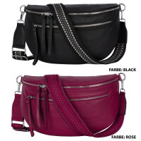 Bauchtasche  Umhängetasche Crossbody-Bag Hüfttasche Kunstleder Italy-Design