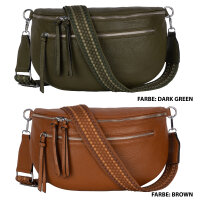 Bauchtasche  Umhängetasche Crossbody-Bag Hüfttasche Kunstleder Italy-Design