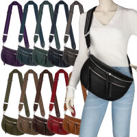 Bauchtasche  Umhängetasche Crossbody-Bag Hüfttasche Kunstleder Italy-Design