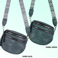 Bauchtasche Umhängetasche Crossbody-Bag Hüfttasche Kunstleder Italy-Design