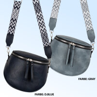 Bauchtasche Umhängetasche Crossbody-Bag Hüfttasche Kunstleder Italy-Design