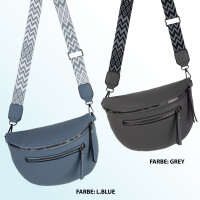 Bauchtasche Umhängetasche Crossbody-Bag Hüfttasche Kunstleder Italy-Design
