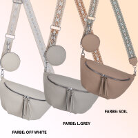 Bauchtasche  Umhängetasche Crossbody-Bag Hüfttasche Kunstleder Italy-Design