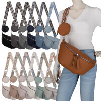 Bauchtasche  Umhängetasche Crossbody-Bag Hüfttasche Kunstleder Italy-Design