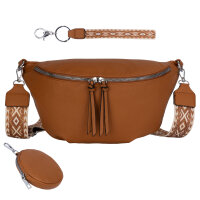 Bauchtasche  Umhängetasche Crossbody-Bag Hüfttasche Kunstleder Italy-Design