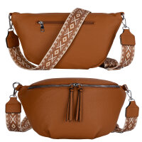 Bauchtasche  Umhängetasche Crossbody-Bag Hüfttasche Kunstleder Italy-Design