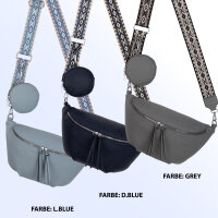 Bauchtasche  Umhängetasche Crossbody-Bag Hüfttasche Kunstleder Italy-Design