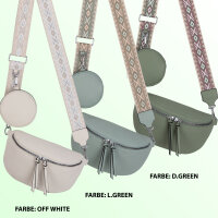 Bauchtasche  Umhängetasche Crossbody-Bag Hüfttasche Kunstleder Italy-Design