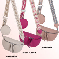 Bauchtasche  Umhängetasche Crossbody-Bag Hüfttasche Kunstleder Italy-Design