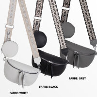Bauchtasche  Umhängetasche Crossbody-Bag Hüfttasche Kunstleder Italy-Design