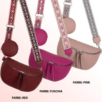 Bauchtasche  Umhängetasche Crossbody-Bag Hüfttasche Kunstleder Italy-Design