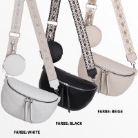 Bauchtasche  Umhängetasche Crossbody-Bag Hüfttasche Kunstleder Italy-Design