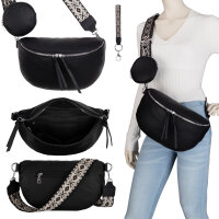 Bauchtasche  Umhängetasche Crossbody-Bag Hüfttasche Kunstleder Italy-Design