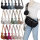 Bauchtasche  Umhängetasche Crossbody-Bag Hüfttasche Kunstleder Italy-Design