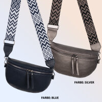 Bauchtasche Umhängetasche Crossbody-Bag Hüfttasche Kunstleder Italy-Design