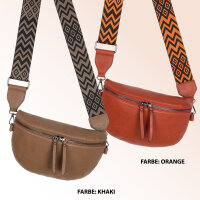 Bauchtasche Umhängetasche Crossbody-Bag Hüfttasche Kunstleder Italy-Design