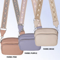 Bauchtasche  Umhängetasche Crossbody-Bag Hüfttasche Kunstleder Italy-Design