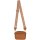 Bauchtasche  Umhängetasche Crossbody-Bag Hüfttasche Kunstleder Italy-Design BROWN