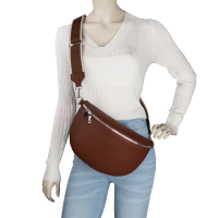 Bauchtasche XL Umhängetasche Crossbody-Bag Hüfttasche Kunstleder Italy-Design