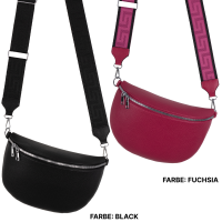 Bauchtasche XL Umhängetasche Crossbody-Bag Hüfttasche Kunstleder Italy-Design