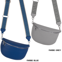Bauchtasche XL Umhängetasche Crossbody-Bag Hüfttasche Kunstleder Italy-Design