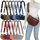 Bauchtasche XL Umhängetasche Crossbody-Bag Hüfttasche Kunstleder Italy-Design