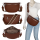 Bauchtasche XL Umhängetasche Crossbody-Bag Hüfttasche Kunstleder Italy-Design