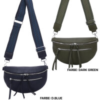 Bauchtasche Umhängetasche Crossbody-Bag Hüfttasche Kunstleder Italy-Design