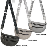 Bauchtasche Umhängetasche Crossbody-Bag Hüfttasche Kunstleder Italy-Design