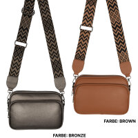 Bauchtasche  Umhängetasche Crossbody-Bag Hüfttasche Kunstleder Italy-Design