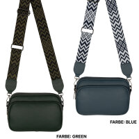 Bauchtasche  Umhängetasche Crossbody-Bag Hüfttasche Kunstleder Italy-Design