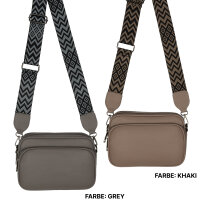 Bauchtasche  Umhängetasche Crossbody-Bag Hüfttasche Kunstleder Italy-Design