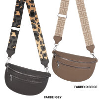 Bauchtasche Umhängetasche Crossbody-Bag Hüfttasche Kunstleder Italy-Design